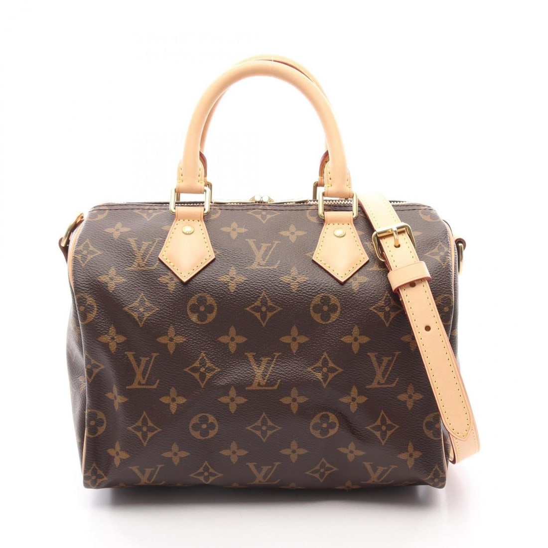 Louis Vuitton Speedy Bandoulière 25 Monogram 2-Way Handbag, Coated Canvas and Leather, Pattern,: --- Catalog ---Category: SizeSize (HxWxD): 19cm x 25cm x 15cm / 7.48'' x 9.84'' x 5.9''Category: DesignType: HandbagColor: BrownGender: WomenMaterial: Monogram , Leather Category: GeneralMPN: M41113Br