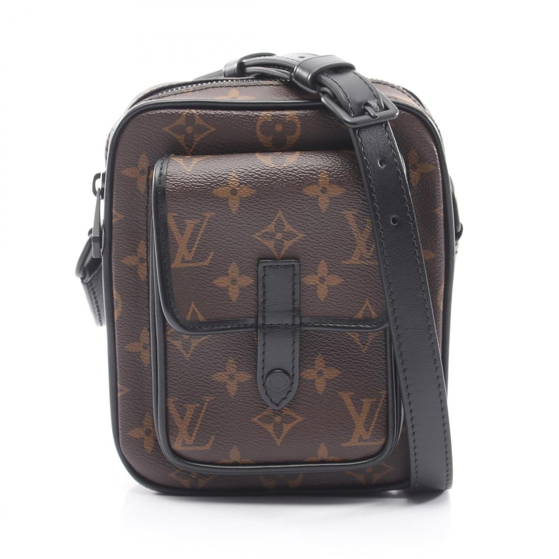 Louis Vuitton Christopher Wearable Wallet Shoulder Bag Handbag Coated Canvas Leather Monogram: --- Catalog ---Category: SizeSize (HxWxD): 18cm x 14cm x 4.5cm / 7.08'' x 5.51'' x 1.77''Category: DesignType: Handbag, Shoulder bagColor: Black, BrownGender: MenMaterial: Coated canvas , Leather Cate