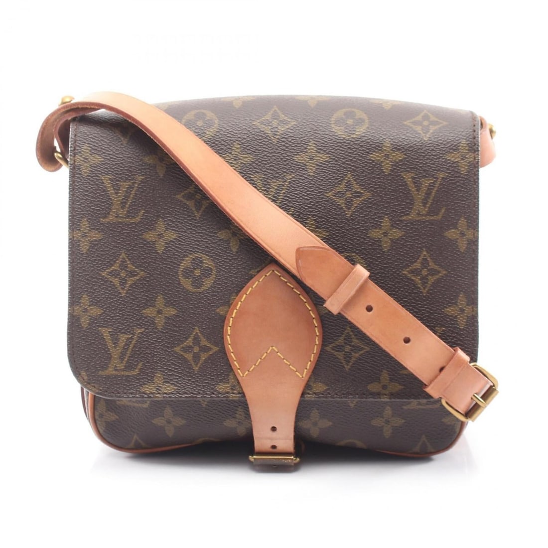 Louis Vuitton LOUIS VUITTON Cartouchiere MM Shoulder Bag Handbag Coated Canvas Leather Monogram (1 of 12)