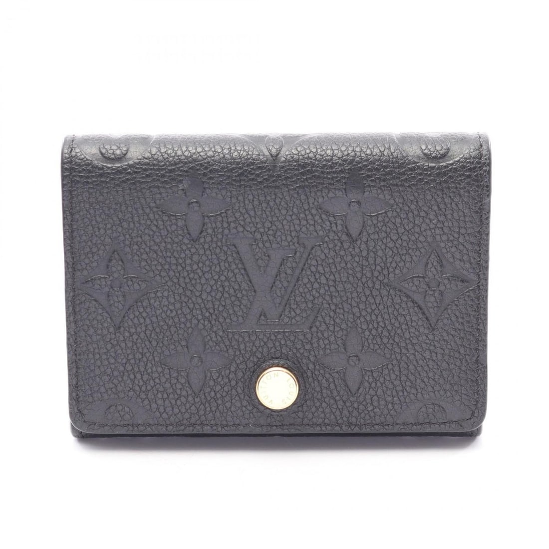 Louis Vuitton Enveloppe Carte de Visite Business Card Holder/Card Case, Leather, Monogram Empreinte,: --- Catalog ---Category: DesignType: Card caseColor: BlackGender: WomenMaterial: Monogram Empreinte , Leather Category: GeneralMPN: M58456Brand: Louis VuittonCategory: Physical PropertiesSize (HxWxD):