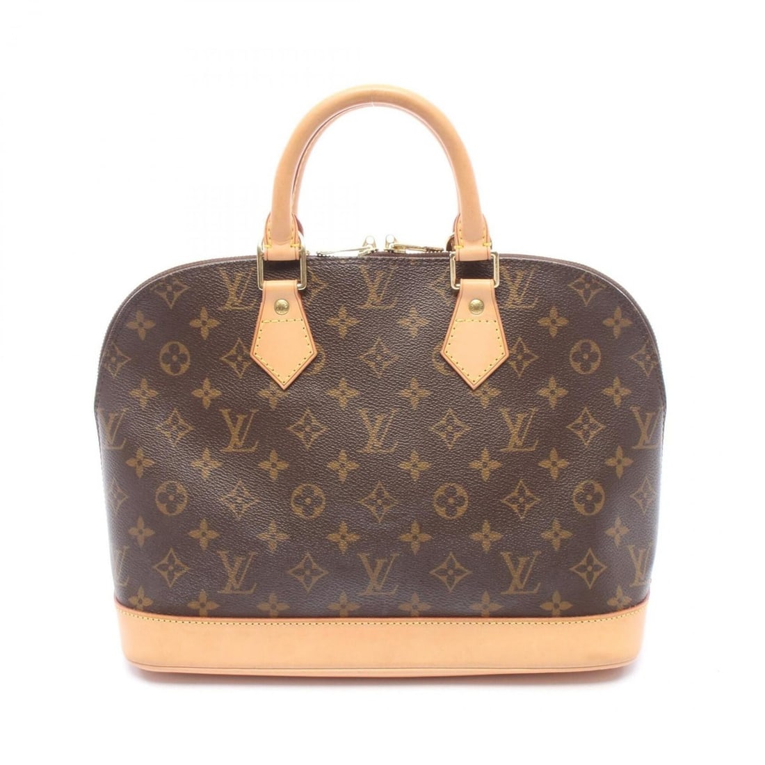 Louis Vuitton Alma PM Monogram Handbag, Coated Canvas and Leather, Pattern, Women's, Brown, M51130 (1 of 10)