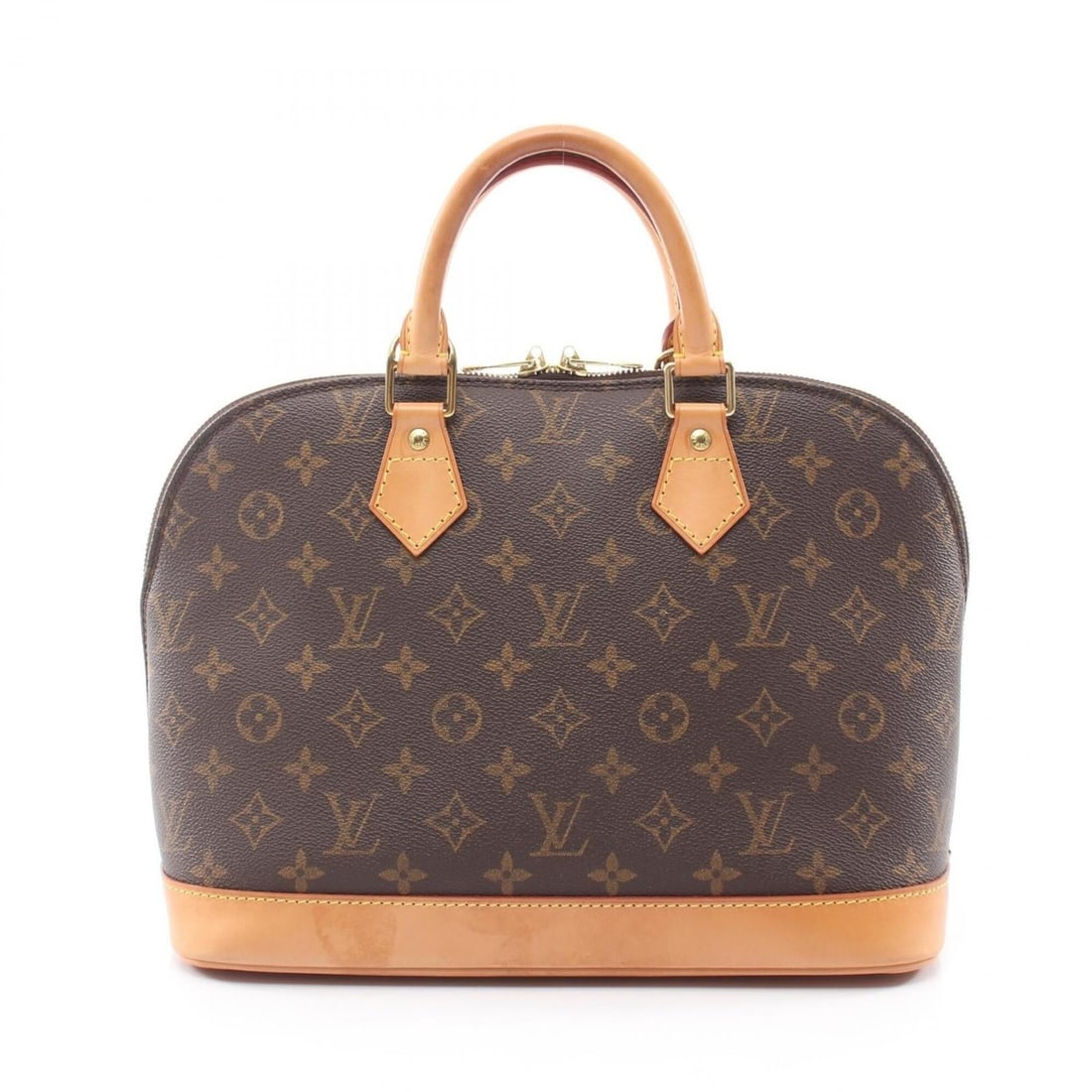 Louis Vuitton Alma PM Handbag, Coated Canvas and Leather, Monogram Pattern, Women's, Brown, M51130: --- Catalog ---Category: SizeSize (HxWxD): 23.5cm x 32cm x 16cm / 9.25'' x 12.59'' x 6.29''Category: DesignType: HandbagColor: BrownGender: WomenMaterial: Coated canvas , PVC , Monogram , Leather Cate