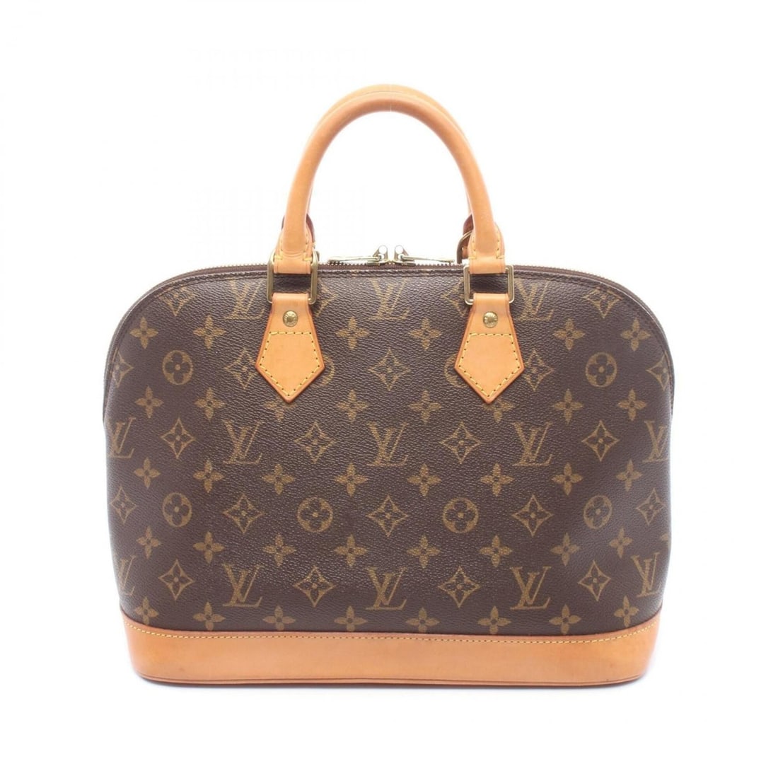 Louis Vuitton Alma PM Handbag, Coated Canvas and Leather, Monogram Pattern, Women's, Brown, M51130: --- Catalog ---Category: SizeSize (HxWxD): 23.5cm x 32cm x 16cm / 9.25'' x 12.59'' x 6.29''Category: DesignType: HandbagColor: BrownGender: WomenMaterial: Coated canvas , PVC , Monogram , Leather Cate