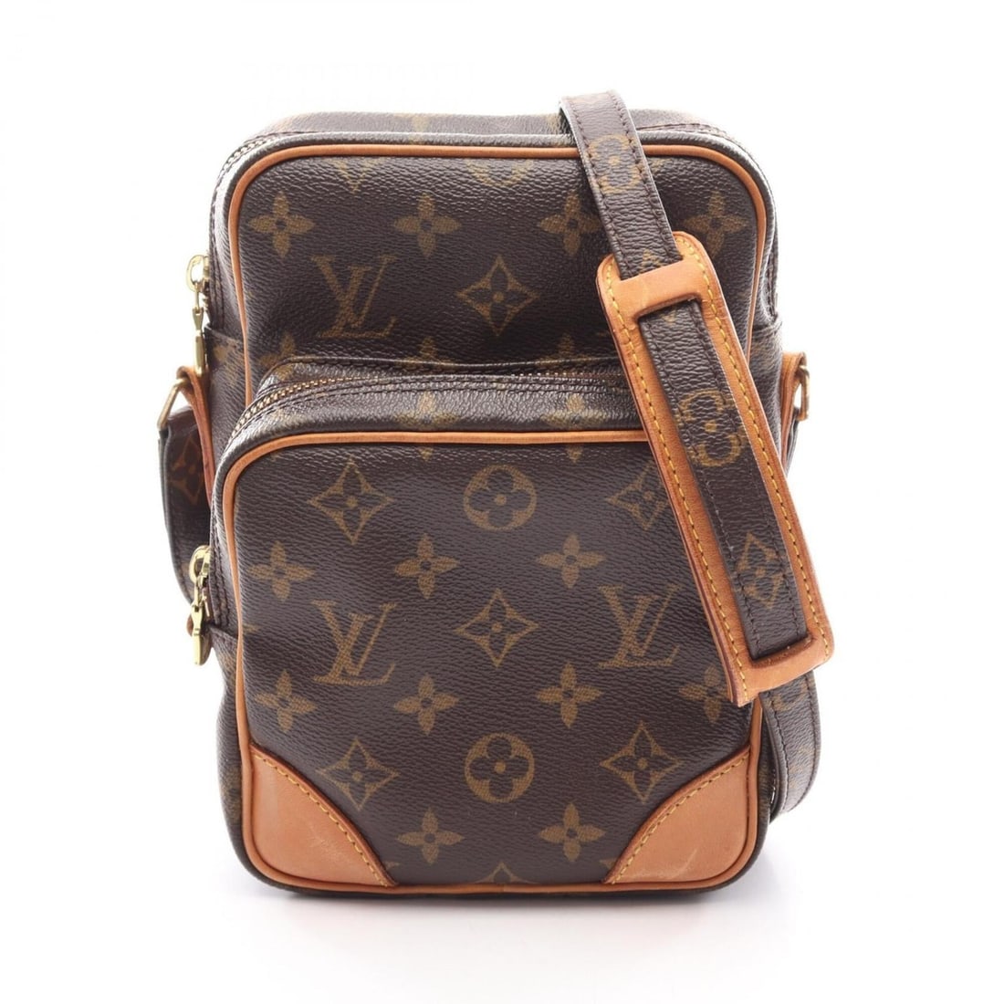 Louis Vuitton Amazon Shoulder Bag/Handbag, Coated Canvas and Leather, Monogram Pattern, Women's,: --- Catalog ---Category: SizeSize (HxWxD): 21cm x 15cm / 8.26'' x 5.9''Category: DesignType: Handbag, Shoulder bagColor: BrownGender: WomenMaterial: Coated canvas , PVC , Monogram , Leather Category: 
