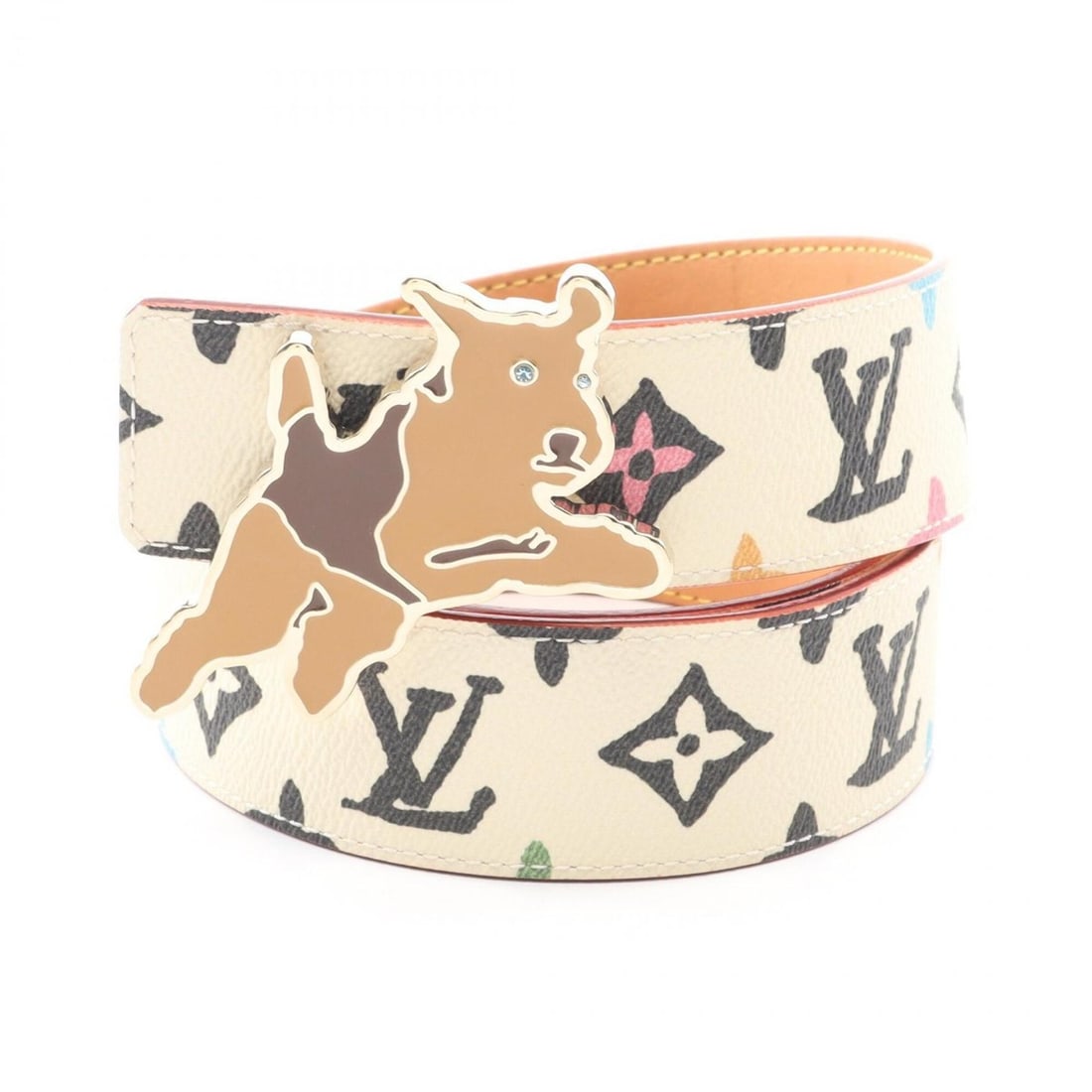 Louis Vuitton LV Monogram Craggy 40mm Belt, Leather, Women's, White/Multicolor, M8650: --- Catalog ---Category: SizeWidth: 4cm / 1.57''Length: 90cm - 100cm / 35.43'' - 39.36''Category: DesignType: Standard beltColor: Multi-color, WhiteGender: WomenMaterial (Strap): PVC , Leather Categor
