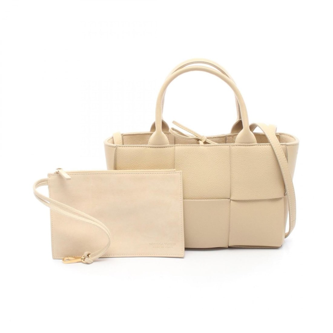 Bottega Veneta Mini Arco 2-Way Tote Bag/Handbag, Leather, Women's, Beige: --- Catalog ---Category: SizeSize (HxWxD): 16cm x 25cm x 8cm / 6.29'' x 9.84'' x 3.14''Category: DesignType: Handbag, Tote bagColor: BeigeGender: WomenMaterial: Leather Category: GeneralBrand: Bottega
