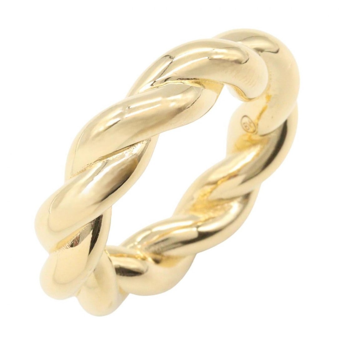 Bottega Veneta Twist Ring - Sterling Silver 925 Women's Gold Tone: --- Catalog ---Category: SizeJP Size: 11US Size: 6Category: DesignType: Band ringColor: GoldGender: WomenMaterial: Silver 925Category: GeneralBrand: Bottega Veneta--- Item List ---Section: ConditionRa