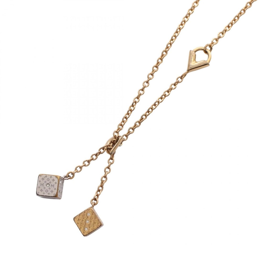 Louis Vuitton LOUIS VUITTON Luckygram Necklace Jewelry GP (Gold Plated) Stainless Steel Women's Gold: --- Catalog ---Category: SizeNeck Circumference: 40 cm - 45.5 cm / 15.74'' - 17.91''Category: DesignGender: WomenMaterial: Gold plating, Stainless steelNecklace Type: NecklaceCategory: GeneralMPN: M62