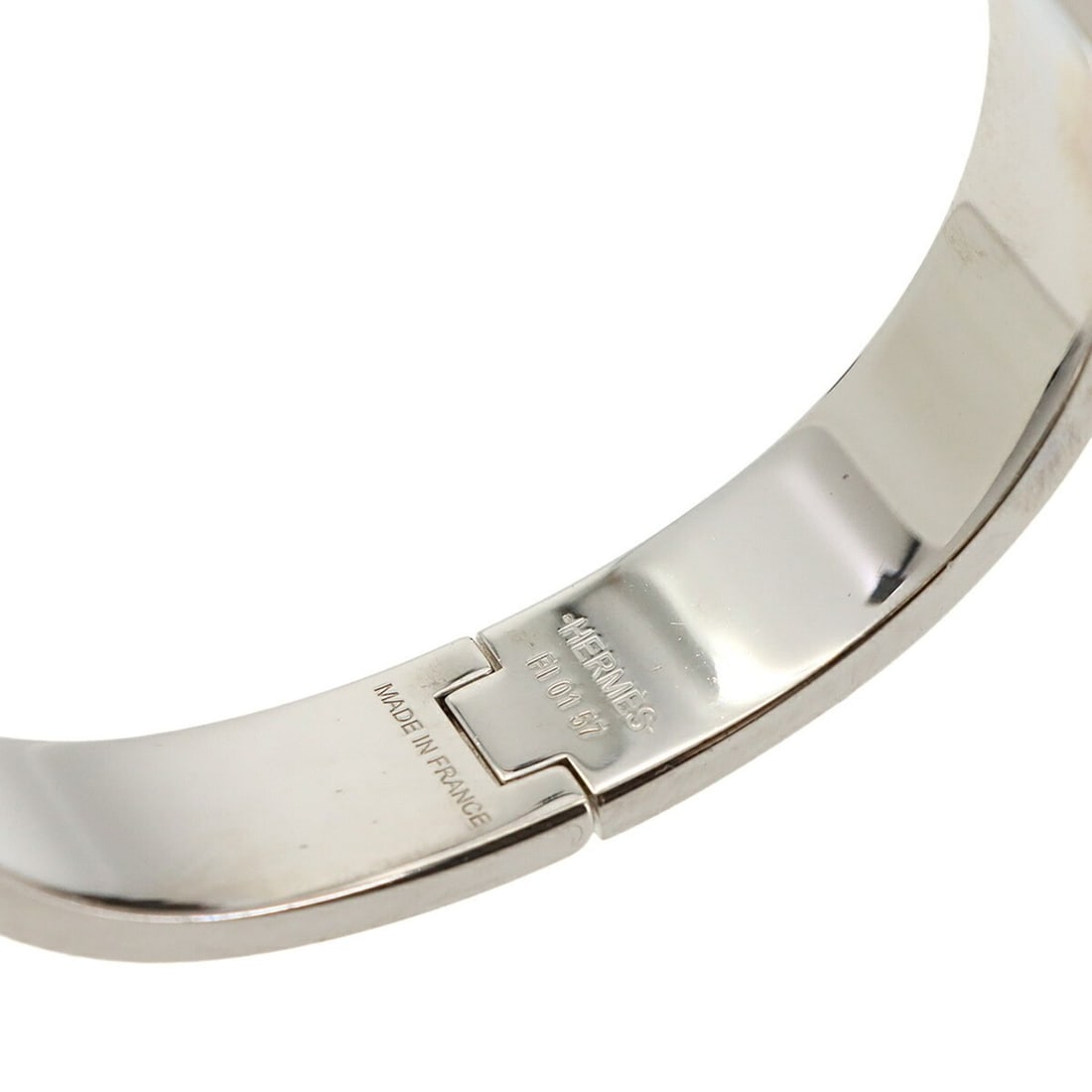 Hermes Clic H PM Bangle, Green, Silver - 5