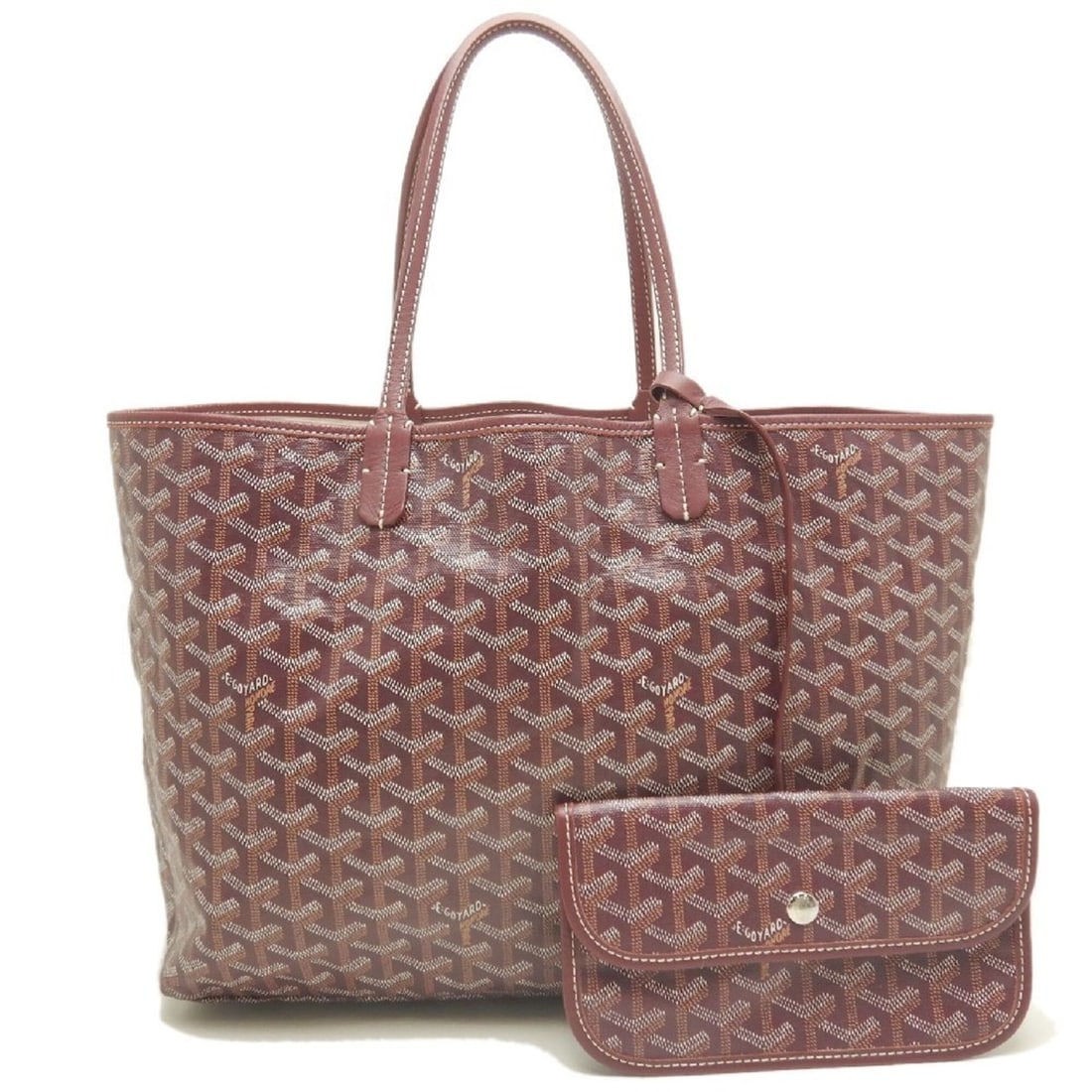 GOYARD Saint Louis PM Tote Bag, Goyardine Canvas, Bordeaux, Women's, 253834: --- Catalog ---Category: SizeSize (HxWxD): 25cm x 47cm x 15cm / 9.84'' x 18.5'' x 5.9''Category: DesignType: Pouch, Tote bagColor: BordeauxGender: WomenMaterial: Coated canvas Hardware Color: SilverCa