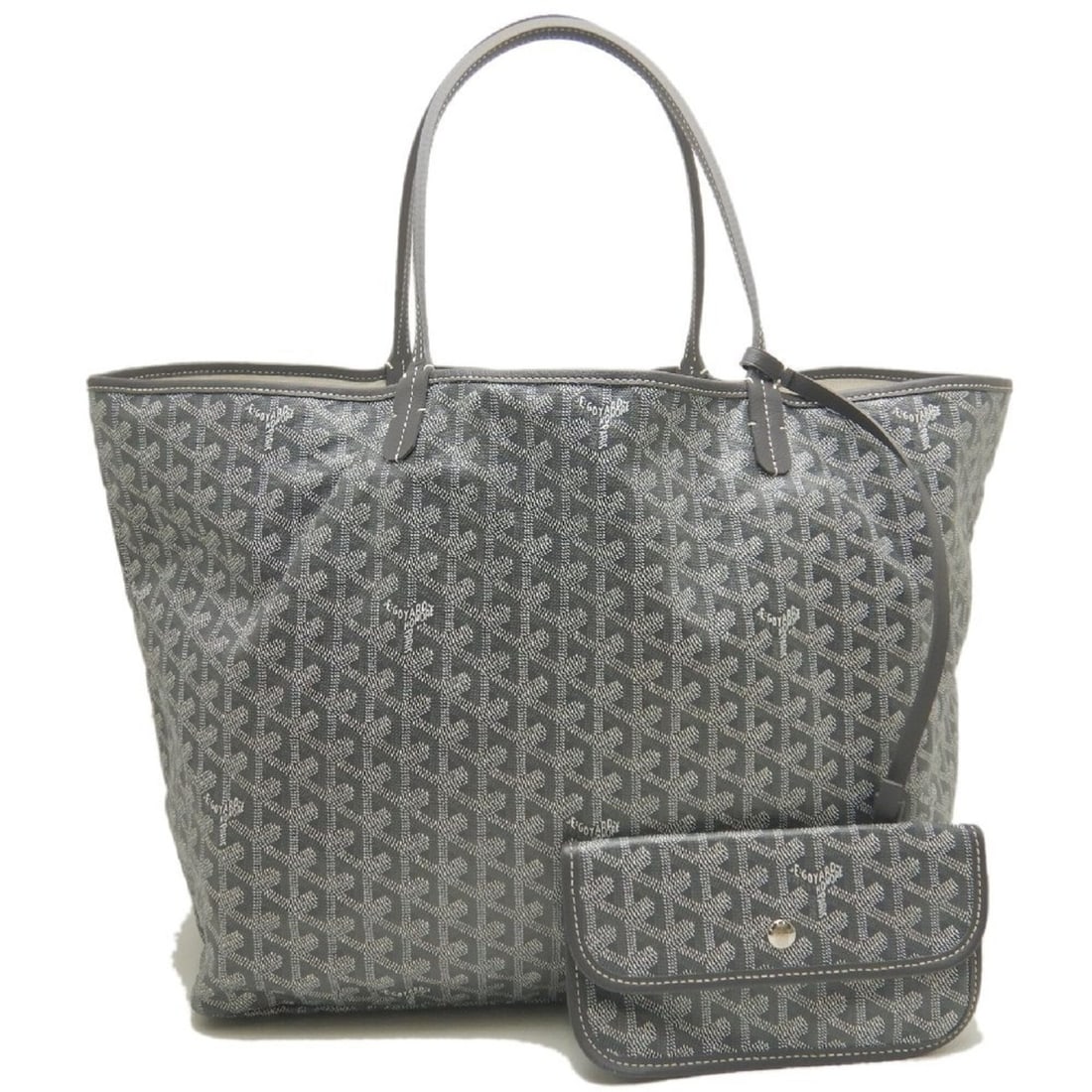 GOYARD Saint Louis GM Tote Bag, Goyardine Canvas, Gray, Women's, 253823: --- Catalog ---Category: SizeSize (HxWxD): 33cm x 57cm x 18cm / 12.99'' x 22.44'' x 7.08''Category: DesignType: Pouch, Tote bagColor: GrayGender: WomenMaterial: Coated canvas Hardware Color: SilverCat