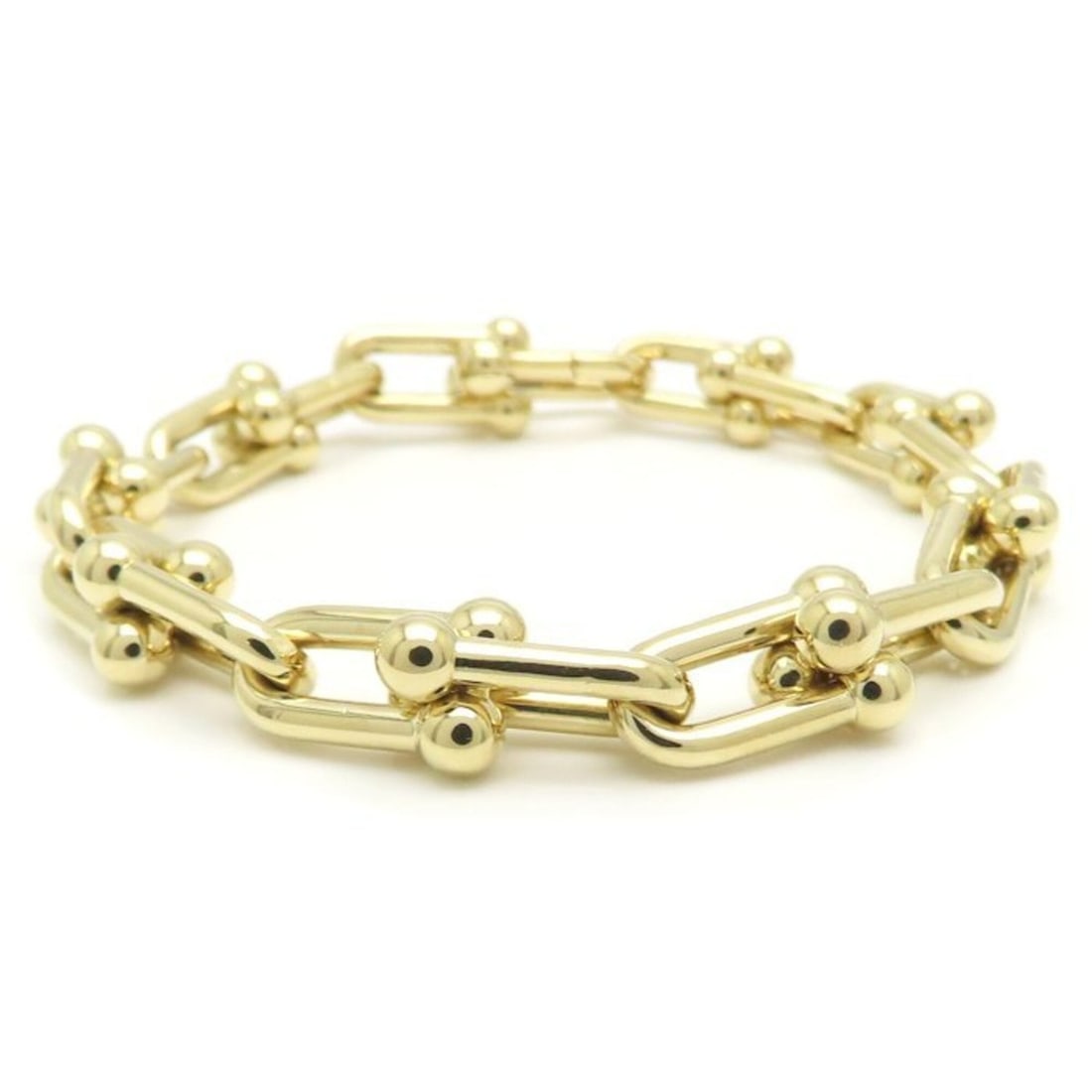 TIFFANY&Co. Tiffany HardWear Medium Link Bracelet 18K Yellow Gold Women's 295503: --- Catalog ---Category: SizeLength: 15.5cm / 6.1''Category: DesignType: Charm braceletGender: WomenMaterial: Yellow gold (18K)Category: GeneralBrand: Tiffany--- Item List ---Section: