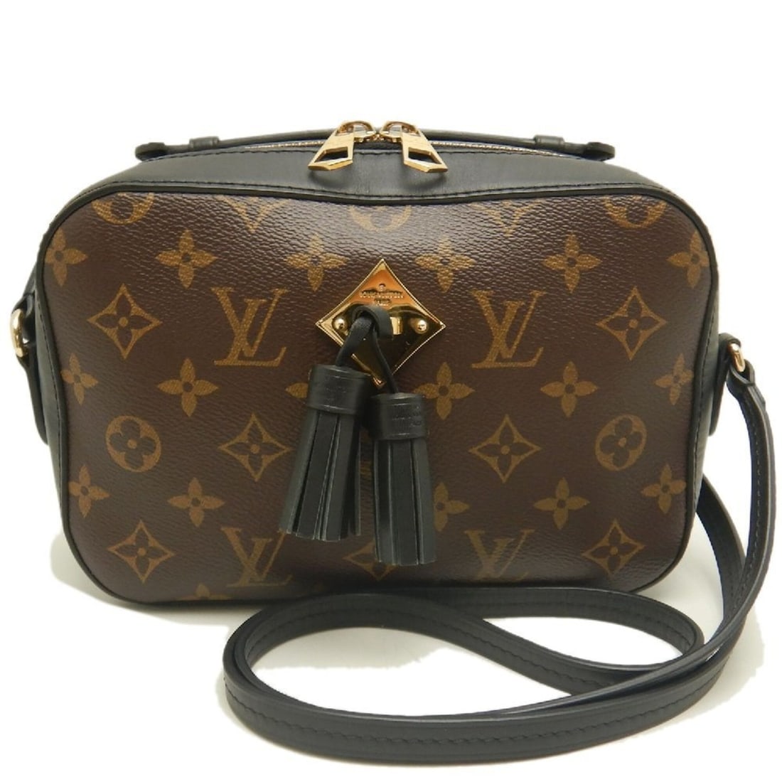 LOUIS VUITTON Louis Vuitton Monogram Saint-Onge M43555 Shoulder Bag Noir Women's 253838: --- Catalog ---Category: SizeSize (HxWxD): 14.5cm x 22cm x 7cm / 5.7'' x 8.66'' x 2.75''Category: DesignType: Shoulder bagColor: NoirGender: WomenMaterial: Coated canvas , Leather Hardware Color: Gold