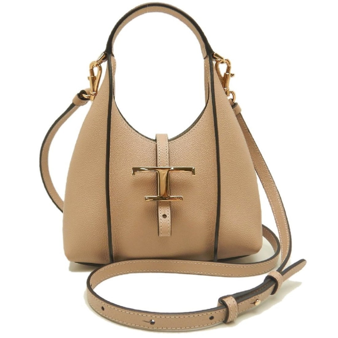 Tod's TOD’S T-Timeless Shopping Bag Handbag, Calfskin, Natural, Women's, 253827 (1 of 16)