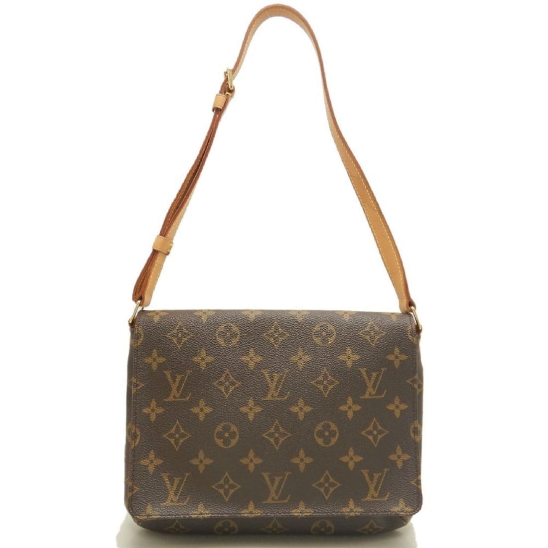 LOUIS VUITTON Louis Vuitton Monogram Musette Tango Short M51257 Shoulder Bag Brown Women's 253837: --- Catalog ---Category: SizeSize (HxWxD): 18.5cm x 25.5cm x 6.5cm / 7.28'' x 10.03'' x 2.55''Category: DesignType: Shoulder bagColor: BrownGender: WomenMaterial: Coated canvas Hardware Color: GoldCat