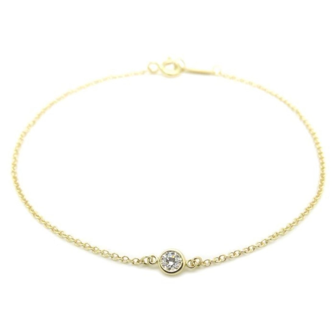 TIFFANY&Co. Tiffany By the Yard Bracelet, 1P Diamond, Elsa Peretti Design, 18K Yellow Gold, Women's,: --- Catalog ---Category: SizeLength: 18.5cm / 7.28''Category: DesignType: Charm braceletStone: DiamondGender: WomenMaterial: Yellow gold (18K)Category: GeneralMPN: 295506Brand: Tiffany--- Item List --
