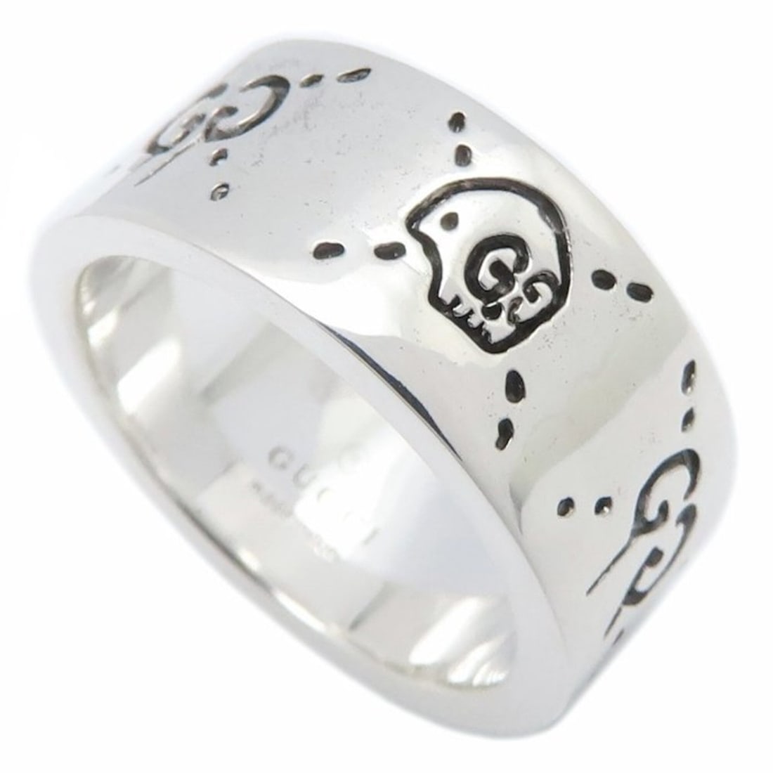 GUCCI Icon Ghost Ring, GG, #14, SV925, Women's, 295400: --- Catalog ---Category: SizeJP Size: 13US Size: 6.5Category: DesignType: Band ringGender: WomenMaterial: Silver 925Category: GeneralMPN: 295400Brand: Gucci--- Item List ---Section: ConditionRanking: 
