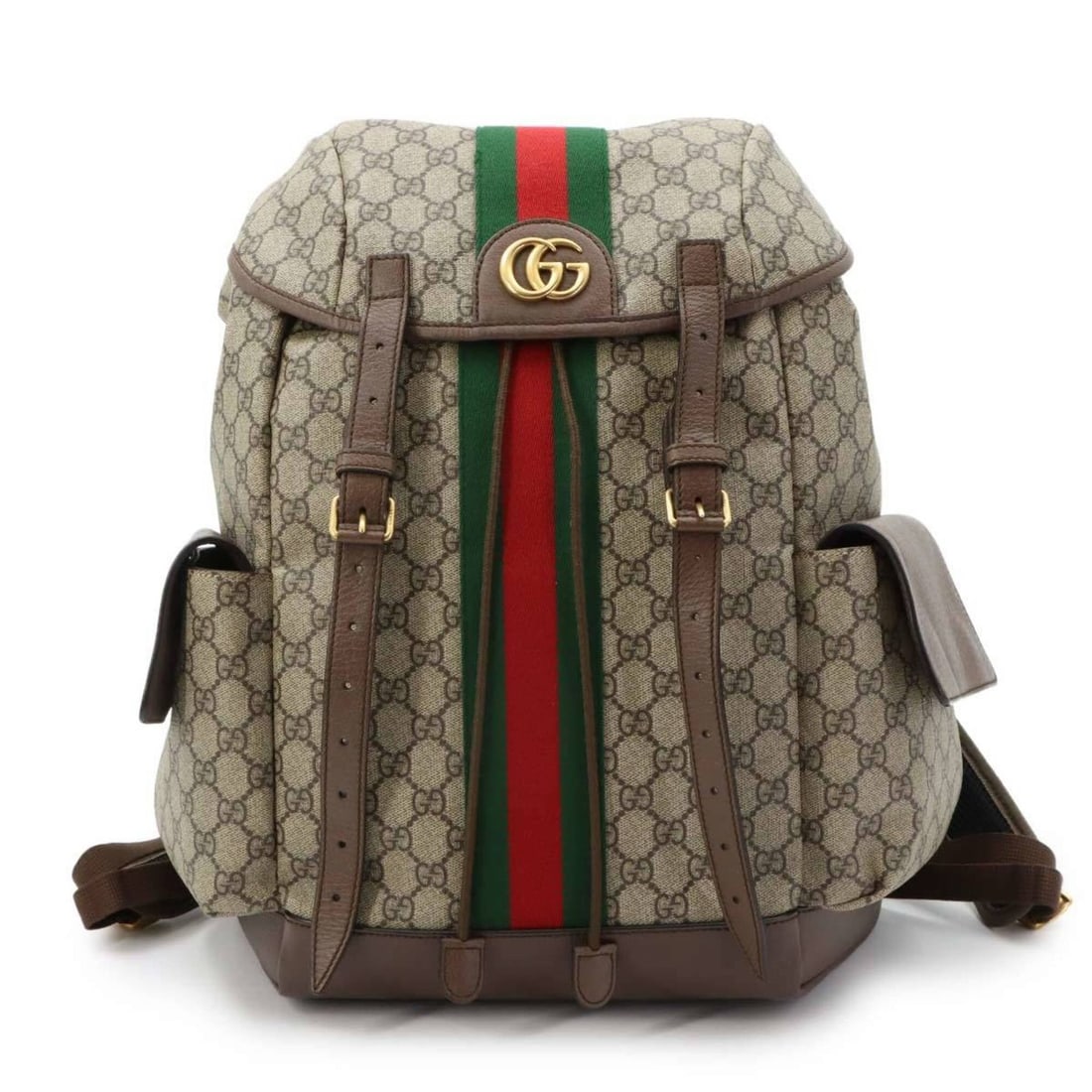 Gucci Ophidia Backpack GG Supreme Leather Beige Brown 598140 (1 of 10)
