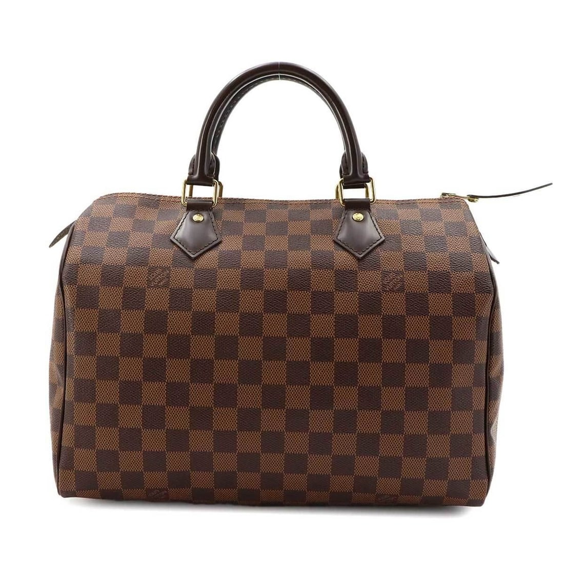 Louis Vuitton Damier Speedy 30 Handbag, Ebene Brown, N41364, Gold Hardware: --- Catalog ---Category: SizeSize (HxWxD): 22.5cm x 31cm x 17cm / 8.85'' x 12.2'' x 6.69''Category: DesignType: Boston bag, HandbagColor: Brown, Damier Canvas, EbeneGender: WomenMaterial: Damier Canva