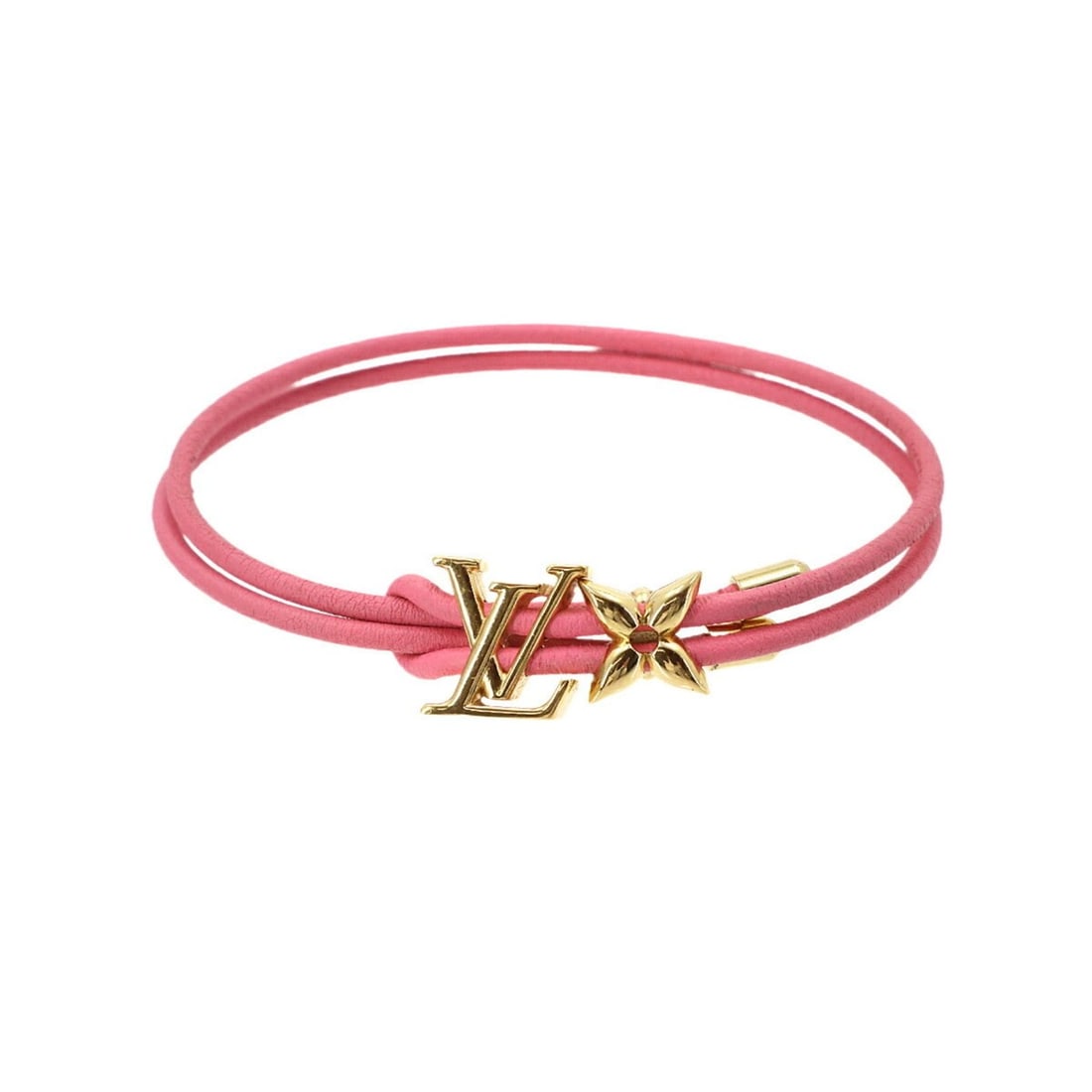 Louis Vuitton LOUIS VUITTON Bracelet LV Bloom Leather Pink Gold M0975Z: --- Catalog ---Category: SizeLength: 20.4cm / 8.03''Category: DesignType: Charm braceletColor: Gold, PinkGender: WomenMaterial: LeatherCategory: GeneralMPN: M0975ZBrand: Louis VuittonCountry of Origin