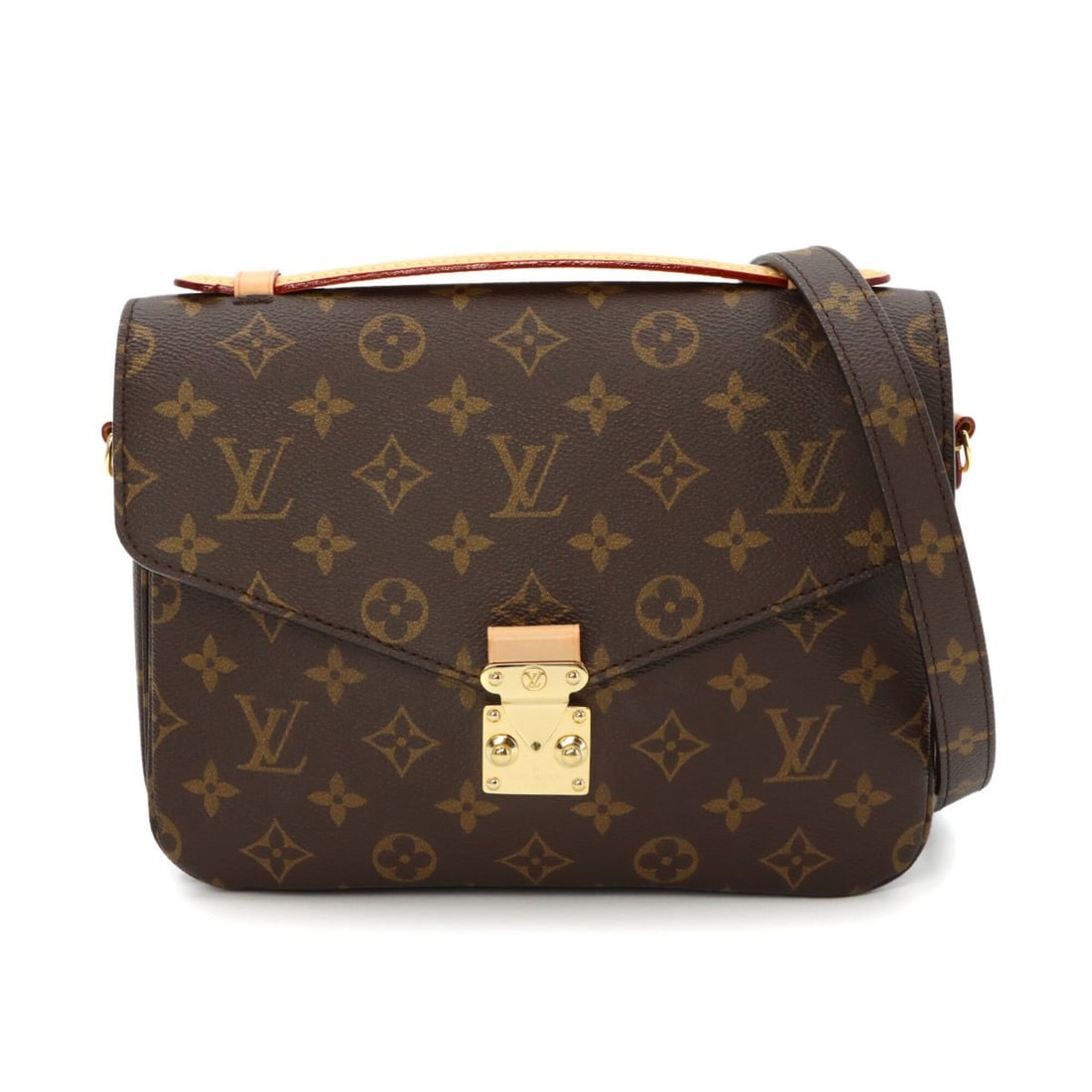 Louis Vuitton Monogram Pochette Metis MM 2-way Hand/Shoulder Handbag Brown M44875 (1 of 10)