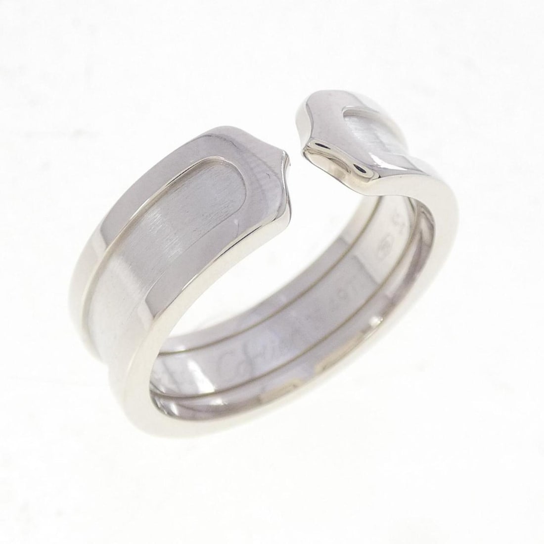 Cartier C2 Small Ring: --- Catalog ---Category: PackNumber in Pack: 1Category: SizeWeight: 8g / 0.28oz.JP Size: 15US Size: 7.75Brand Size: 55Category: DesignType: Band ringColor: White goldMetal: White GoldMaterial: White