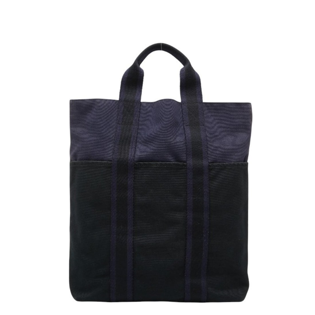 Hermes Fourre-Tout Cabas Tote Bag, Black/Navy Canvas, Women's: --- Catalog ---Category: SizeHandle Drop: 11.00cm / 4.33''Size (HxWxD): 39cm x 30cm x 6cm / 15.35'' x 11.81'' x 2.36''Category: DesignType: Tote bagColor: Black, NavyGender: WomenClosure:
