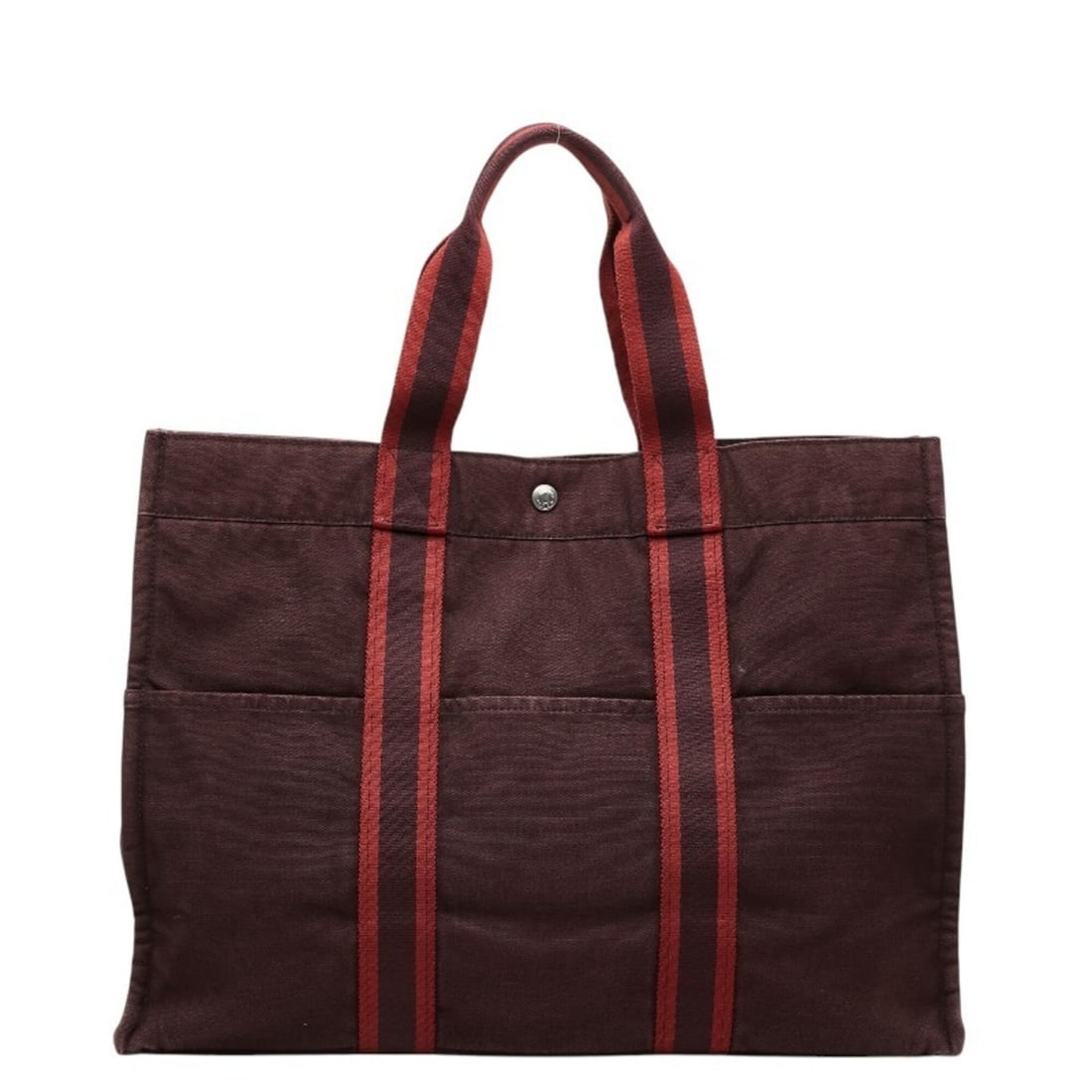 Hermes Fourre-Tout Tote GM Handbag Bag Wine Red Bordeaux Canvas Women's HERMES: --- Catalog ---Category: SizeHandle Drop: 17.00cm / 6.69''Size (HxWxD): 34cm x 46cm x 15.5cm / 13.38'' x 18.11'' x 6.1''Category: DesignType: Handbag, Tote bagColor: Bordeaux, WineGender: