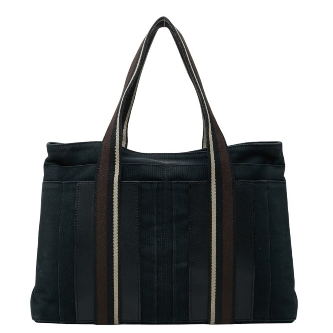 Hermes Troca Horizontal MM Tote Bag Shoulder Black Brown Canvas Leather Women's HERMES: --- Catalog ---Category: SizeHandle Drop: 19.00cm / 7.48''Size (HxWxD): 28cm x 41cm x 8cm / 11.02'' x 16.14'' x 3.14''Category: DesignType: Shoulder bag, Tote bagColor: Black, BrownGender: