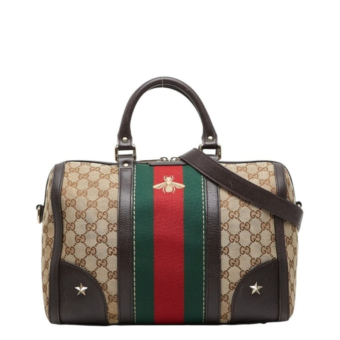 Gucci GG Canvas Sherry Line Handbag Mini Boston Shoulder Bag 2WAY 406868 Beige Brown Leather Women's: --- Catalog ---Category: SizeStrap Drop: 48cm / 18.89''Handle Drop: 9.00cm / 3.54''Size (HxWxD): 23cm x 33cm x 17.5cm / 9.05'' x 12.99'' x 6.88''Category: DesignType: Handbag, Shoulder bagColor: Beige