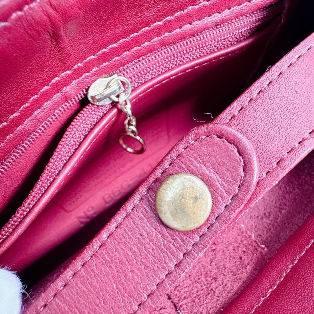 Coach Old Mini Backpack Leather 4152 Red - 13