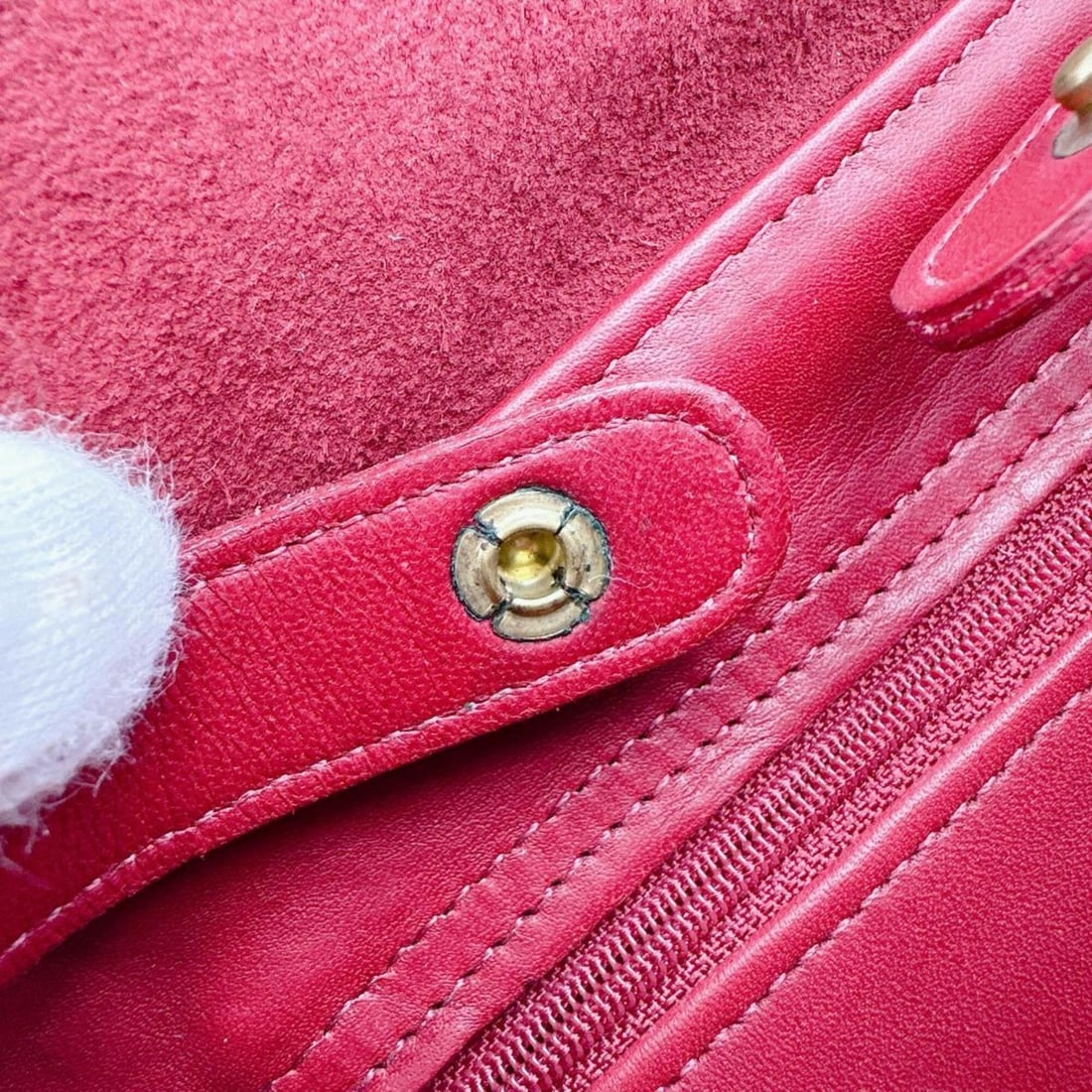 Coach Old Mini Backpack Leather 4152 Red - 15