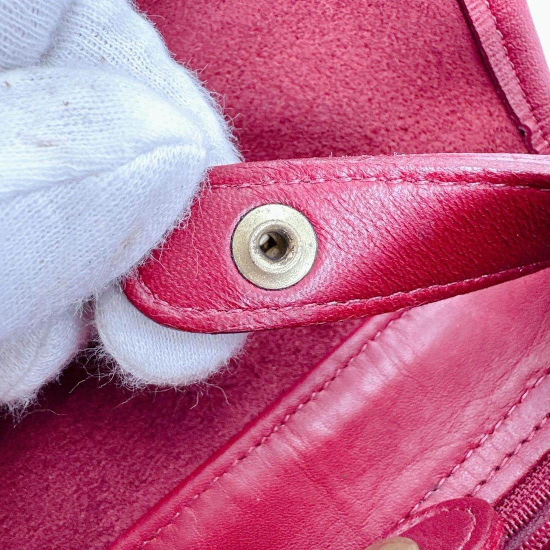Coach Old Mini Backpack Leather 4152 Red - 16