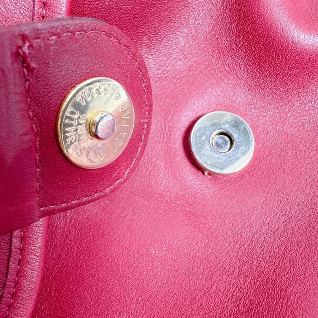 Coach Old Mini Backpack Leather 4152 Red - 17