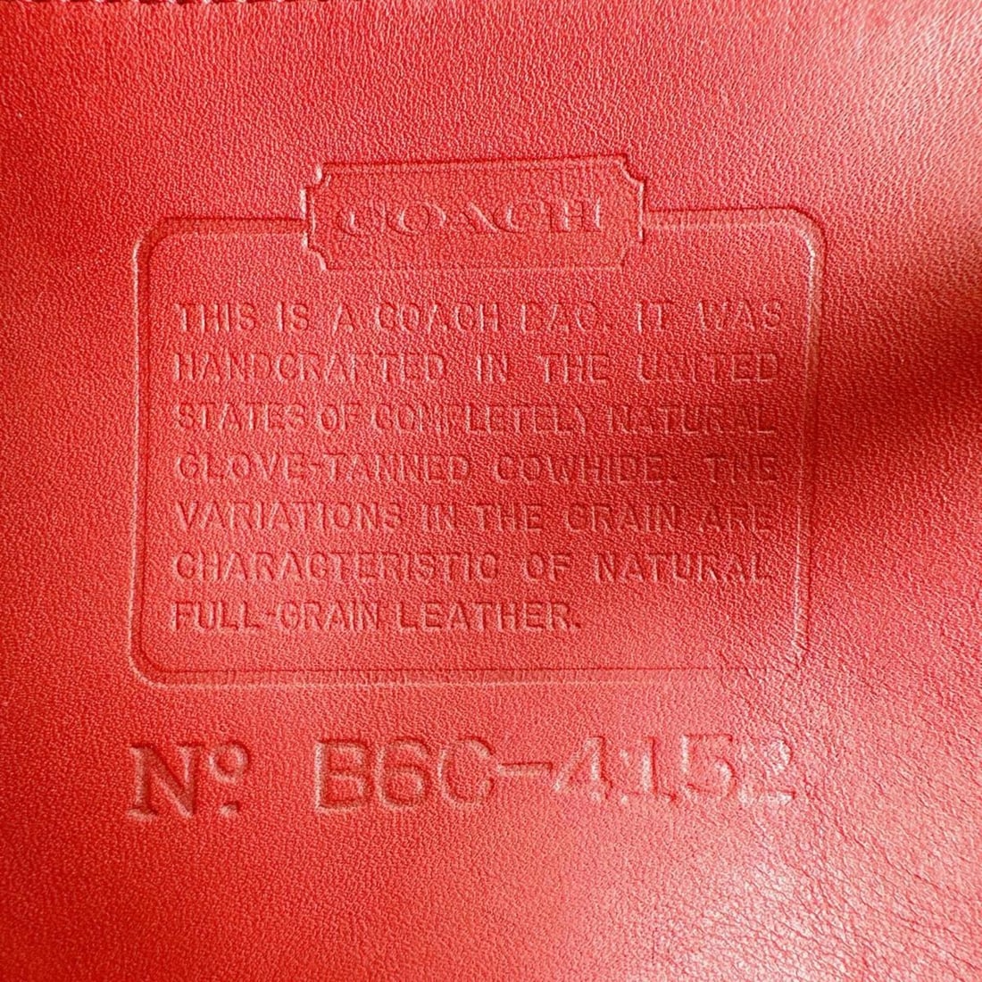 Coach Old Mini Backpack Leather 4152 Red - 18