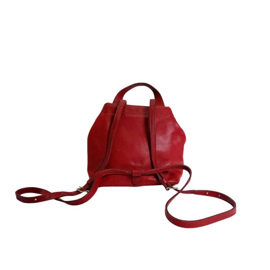 Coach Old Mini Backpack Leather 4152 Red - 2