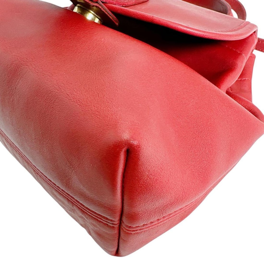 Coach Old Mini Backpack Leather 4152 Red - 6