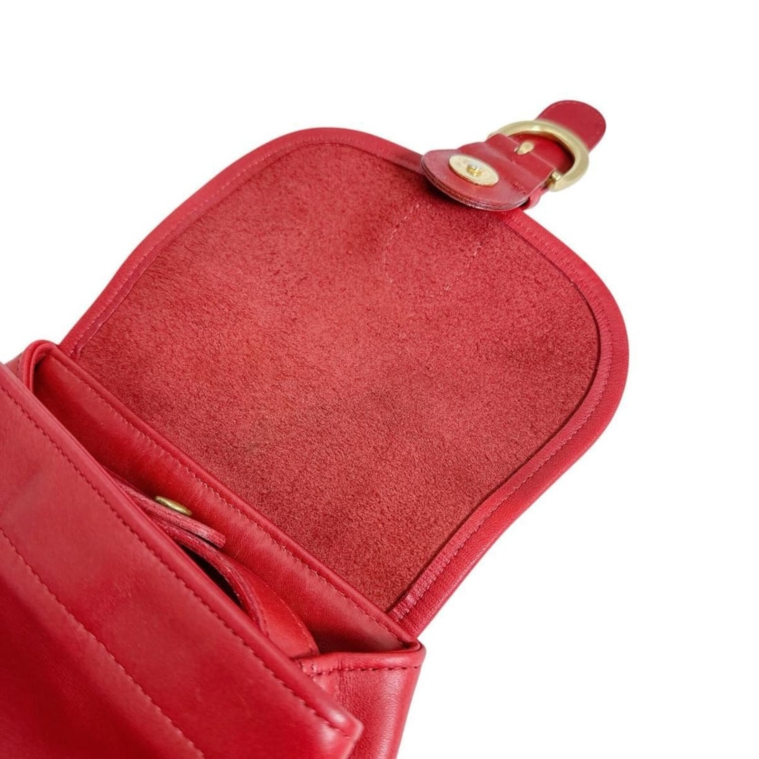 Coach Old Mini Backpack Leather 4152 Red - 9