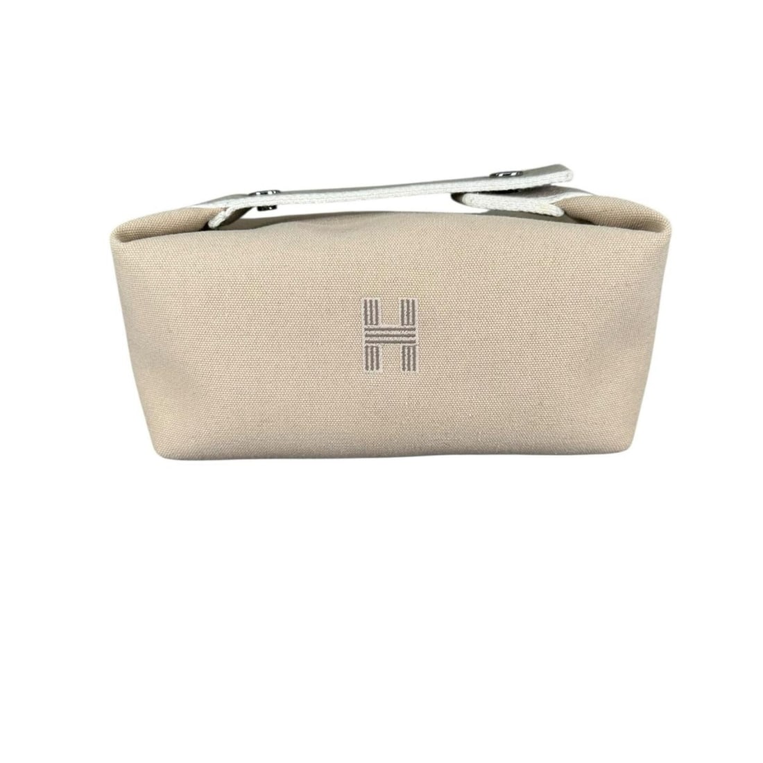 HERMES Brides à Brac PM Pouch, Canvas, Beige, Women's Handbag (1 of 13)