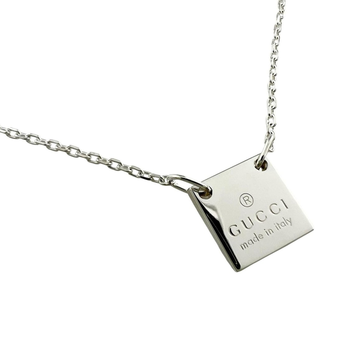 GUCCI 223514 Necklace, Sterling Silver 925, Silver, Women's (1 of 11)