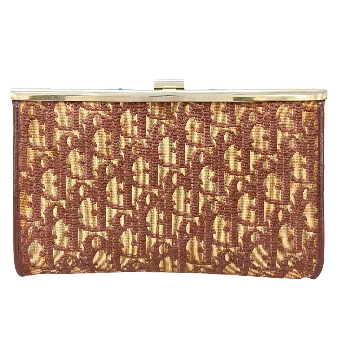 Christian Dior Dior Old Clutch Bag, Canvas, Brown, Women's, Trotter Pattern: --- Catalog ---Category: SizeSize (HxWxD): 14cm x 21.5cm x 2cm / 5.51'' x 8.46'' x 0.78''Category: DesignType: Clutch bagColor: BrownGender: WomenMaterial: Canvas Category: GeneralBrand: Christian Dio
