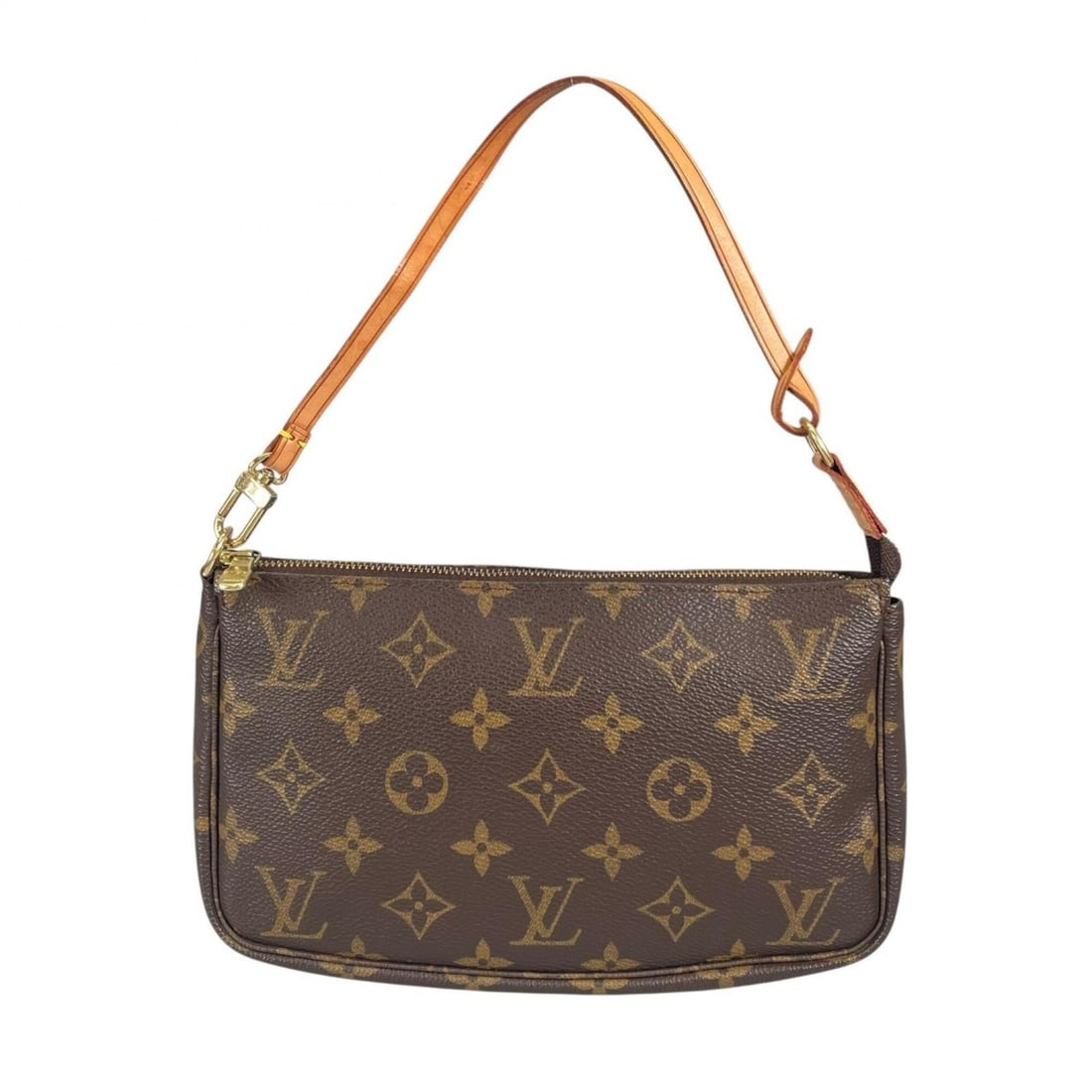 LOUIS VUITTON M51980 Pouch, Monogram Canvas, Brown, Women's (1 of 12)
