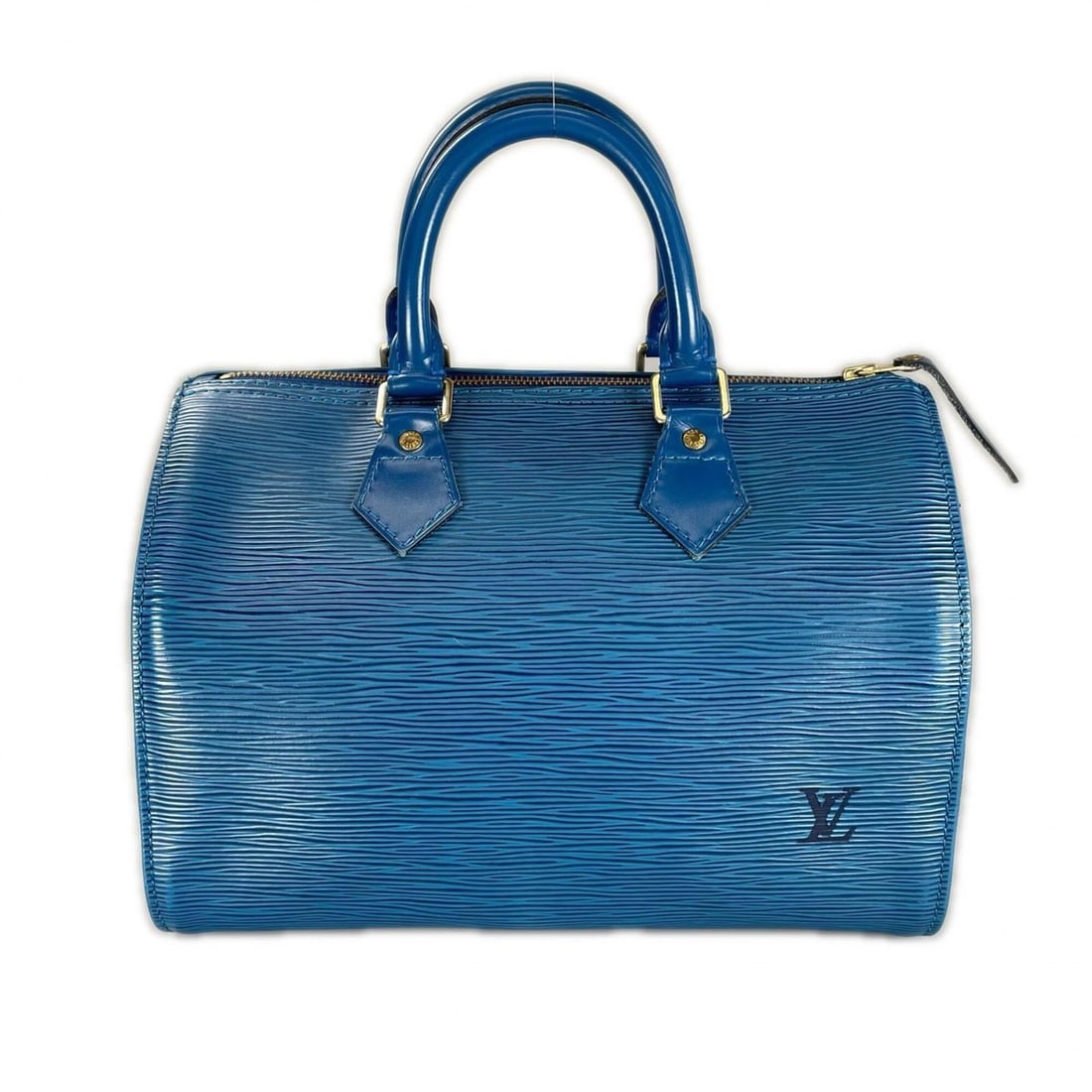 LOUIS VUITTON Speedy 25 Handbag, Epi Leather, Blue, Women's: --- Catalog ---Category: SizeSize (HxWxD): 19cm x 27cm x 14cm / 7.48'' x 10.62'' x 5.51''Category: DesignType: HandbagColor: BlueGender: WomenMaterial: Epi leather Category: GeneralBrand: Louis Vuitto