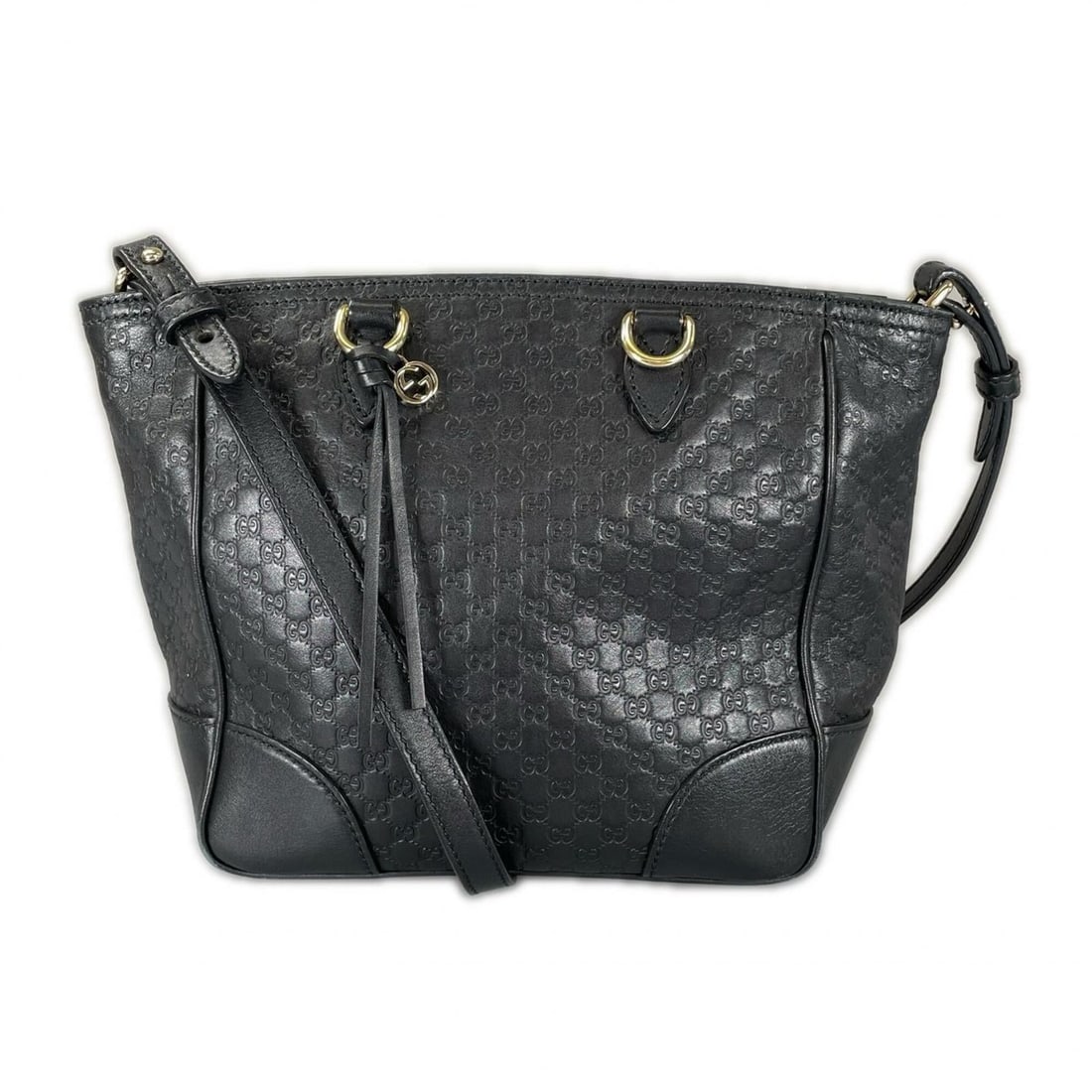 GUCCI Bree Microguccissima 449241 Shoulder Bag, Shima Leather, Black, Women's, 2-Way: --- Catalog ---Category: SizeStrap Drop: 53cm / 20.86''Size (HxWxD): 20cm x 22cm x 10.5cm / 7.87'' x 8.66'' x 4.13''Strap Length: 108cm - 113cm / 42.51'' - 44.48''Category: DesignType: Shoulder bagCol