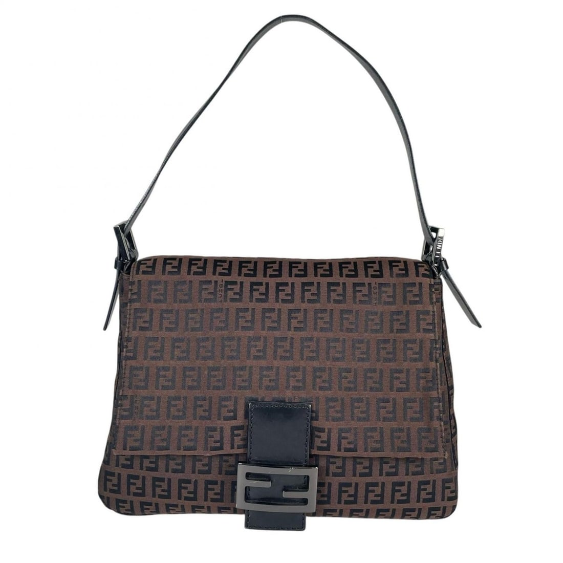 FENDI Mamma Bucket Handbag, Canvas, Brown, Women's (1 of 17)