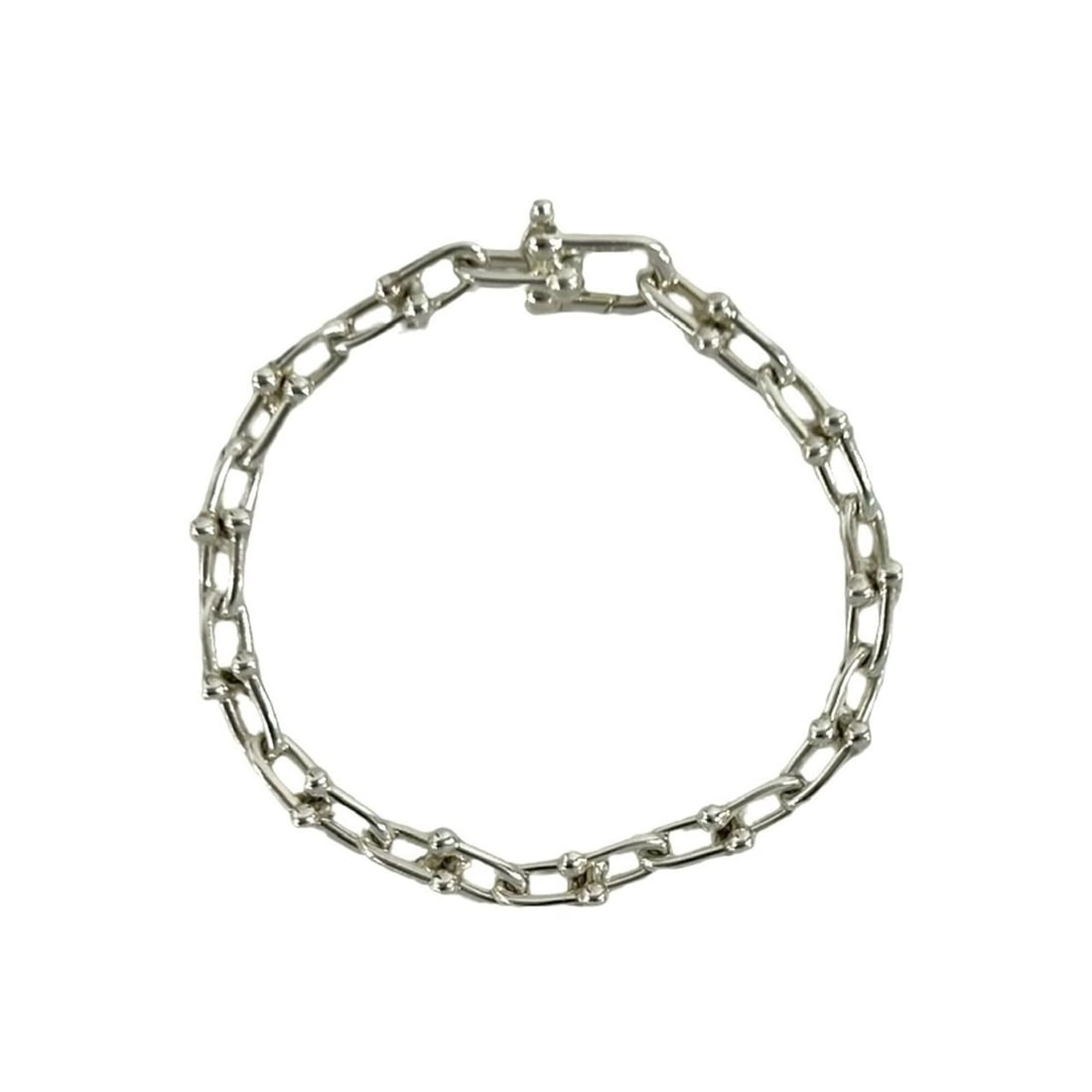TIFFANY&Co. Tiffany HardWear Small Link Bracelet, 26 links, Sterling Silver 925, Men's Accessory,: --- Catalog ---Category: SizeLength: 18.5cm / 7.28''Category: DesignType: Charm braceletColor: SilverGender: MenMaterial: Silver 925Category: GeneralBrand: Tiffany--- Item List ---Section: ConditionRa