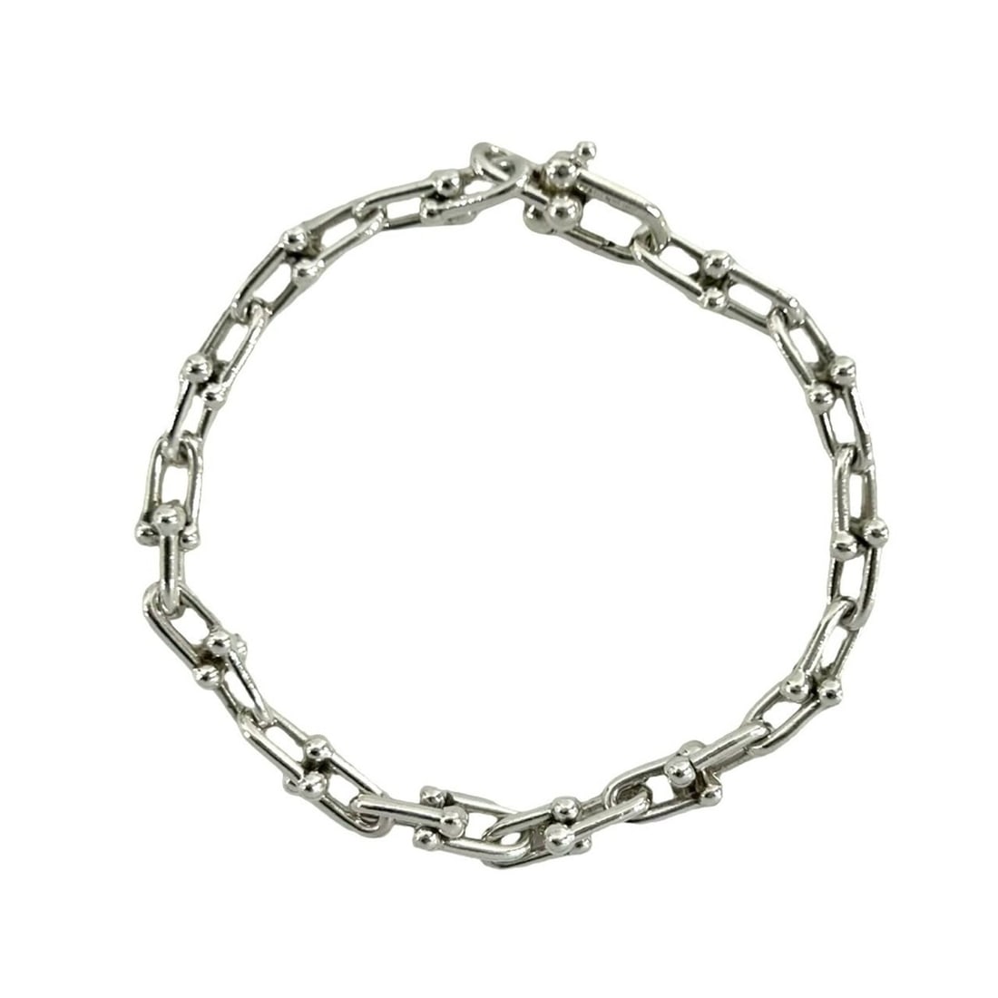 TIFFANY&Co. Tiffany HardWear Small Link Bracelet, 28 links, Sterling Silver 925, Men's Accessory,: --- Catalog ---Category: SizeLength: 20cm / 7.87''Category: DesignType: Charm braceletColor: SilverGender: MenMaterial: Silver 925Category: GeneralBrand: Tiffany--- Item List ---Section: ConditionRank
