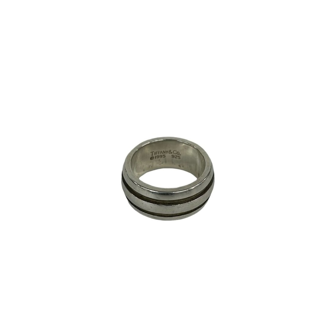 TIFFANY&Co. Tiffany Vintage Grooved Double Line Ring, Sterling Silver 925, Accessory, Jewelry, b0529: --- Catalog ---Category: SizeJP Size: 12US Size: 6.5Category: DesignType: Band ringColor: SilverGender: WomenMaterial: Silver 925Category: GeneralBrand: Tiffany--- Item List ---Section: ConditionRanki