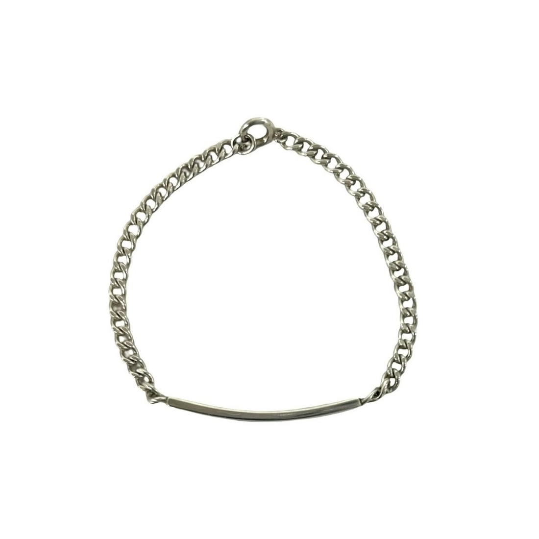 TIFFANY&Co. Tiffany ID Bracelet, Sterling Silver 925, Chain Accessory, 702-1: --- Catalog ---Category: SizeLength: 15cm / 5.9''Category: DesignType: Charm braceletColor: SilverGender: WomenMaterial: Silver 925Category: GeneralBrand: Tiffany--- Item List ---Section: ConditionRan