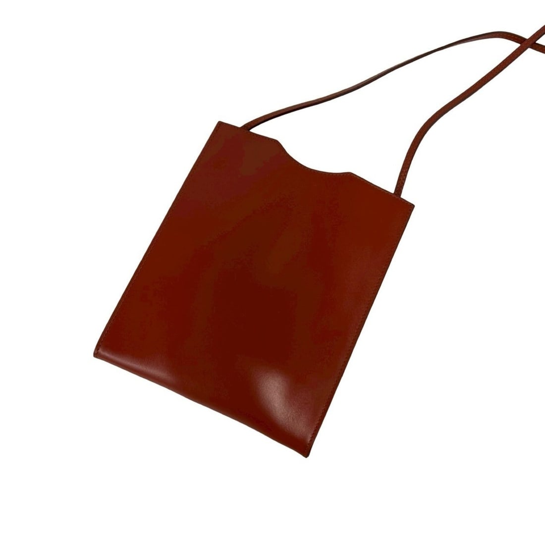 HERMES Hermes Omenitou Vintage Leather Shoulder Bag Mini Pouch Sacoche Brown 26741: --- Catalog ---Category: SizeSize (HxWxD): 16.5cm x 19cm x 1.5cm / 6.49'' x 7.48'' x 0.59''Category: DesignType: Pochette, Shoulder bagColor: BrownGender: WomenMaterial: Leather Category: GeneralBrand